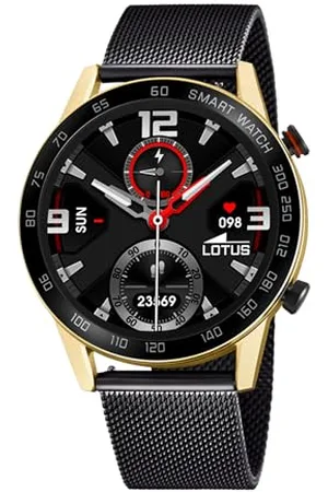 Lotus Herren Smartwatch Uhr , Edelstahl Armband, Durchmesser: 45 mm, Wasserdichtigkeit: 3 Bar, 50019/1