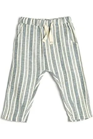 Koton Babyboy Linen Trousers Wide Leg Pockets Drawstring