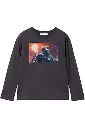 TOM TAILOR Jungen Kinder Langarmshirt mit Print, , 116/122