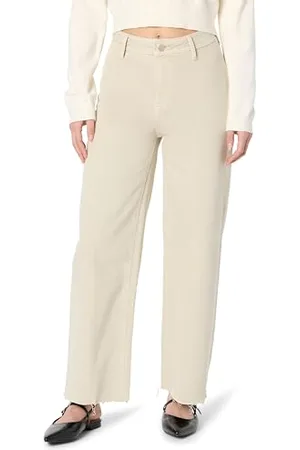 THE DROP Kori Relaxed Wide Leg Jeans, Khaki, 60