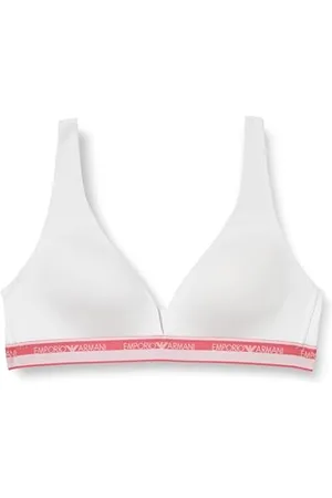 Emporio Armani Damen Stretch Cotton Logoband Triangle Padded Bra