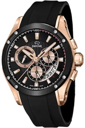 Jaguar Uhr Modell J691/1 aus der Kollektion Special Edition, Gehäuse 45 mm, schwarzem Kautschukarmband für Herren