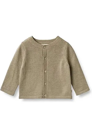 WHEAT Strickjacke Jacke Sølve Baby Kleinkind Größen Unisex Jungen und Mädchen 100% weiche Merino Wolle Öko Tex Standard