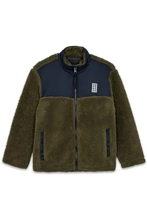 KABOOKI Lego Fleecejacke Kinder 146 I Teddy Fleecejacke Jungen und Mädchen | Bio-Baumwolle Teddy Jacke Kinder