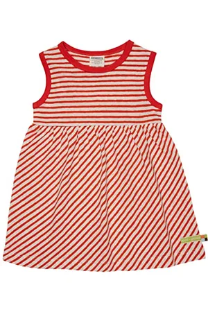 loud + proud Kleid Streifen mit Leinen, GOTS Zertifiziert
