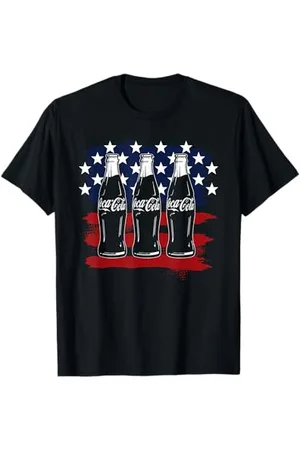 Coca-Cola Coca-Cola-Flaschen, Motiv mit Sternen und Streifen, US-Flagge T-Shirt
