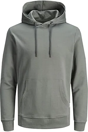 JACK & JONES Herren Jjebasic Noos Hooded Sweatshirt, Sedona Sage, XL EU