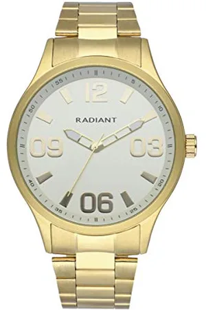 Radiant Leader Herren-Armbanduhr Analog Quarz mit Edelstahlarmband RA563201, Gold, Armband