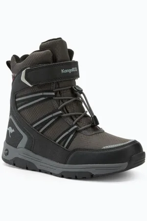 KangaROOS K-MJ Eldora EV RTX Schneestiefel, Jet Black/Steel Grey, 28 EU