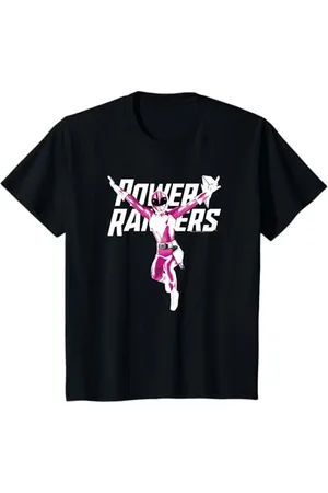 Power Rangers Kinder Big Pink Ranger Power Pose T-Shirt