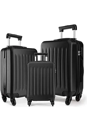 Kono Koffer Reisekoffer Kofferset Trolley Hartschale ABS Gepäck 4 Rollen Spinner Rollenkoffer Klein-Mittlerer-Großer Koffer ( , Set)