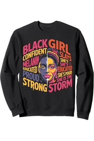 Graphic 365 Mädchen, Magie, gebildet, Melanin, selbstbewusst, stark, stolz, sie Sweatshirt