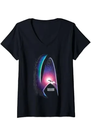 Star Trek Generations Movie T-Shirt mit V-Ausschnitt