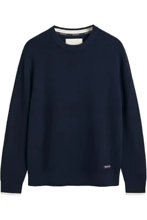 GANT Herren Ribbed Cotton C-Neck Pullover, , X-Large