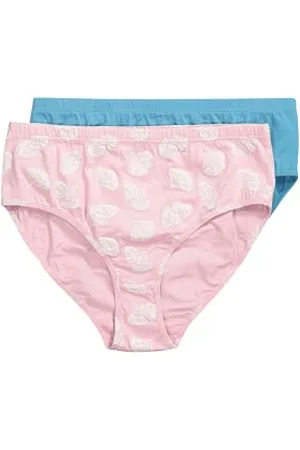 Ulla Popken Damen große Größen Übergrößen Plus Size Midislips, 2er-Pack, Uni/Gingko, Biobaumwolle