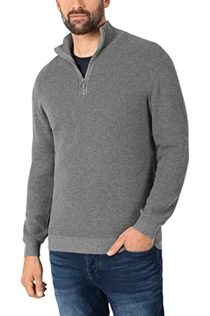 Timezone Herren Basic Troyer Pullover, , S