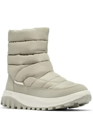 Columbia Damen Snowtrot Mid Schneestiefel, Grau Grün/Dark Stone, 39.5 EU