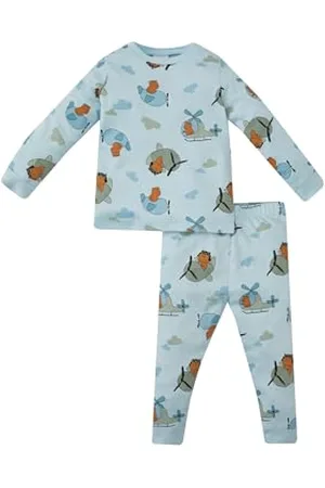 DeFacto Schlafanzüge für Baby Jungen, Pyjama Baby Jungen, Bekleidungssets für Baby-Jungen Gemütliche Nachtwäsche für die Kleinen Helden, ,24-3 Jahre