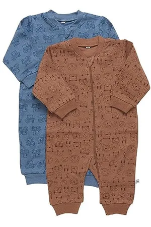 Pippi Unisex Baby Nightsuit -Zipper (2-Pack) Pajamas, , 24 Monate EU