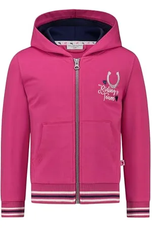 Salt & Pepper Female Mädchen Mit Pferde Stickmotiv Und Pailletten Strickjacke, , 140-146 EU