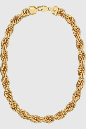 ANINE BING Twist Rope Necklace in Gold