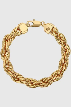 ANINE BING Twist Rope Bracelet in Gold