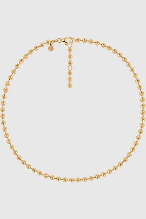 ANINE BING Beaded Necklace in 14k Gold