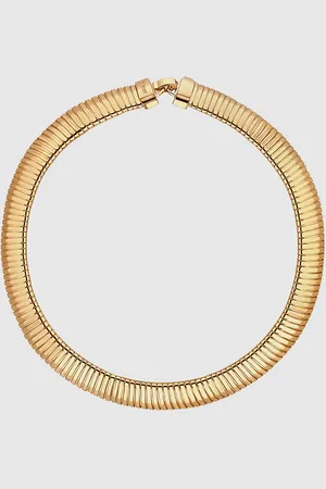 ANINE BING Coil Chain Necklace in Gold