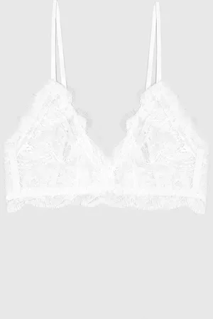 ANINE BING Lace Bra With Trim in