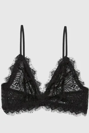 ANINE BING Lace Bra With Trim in