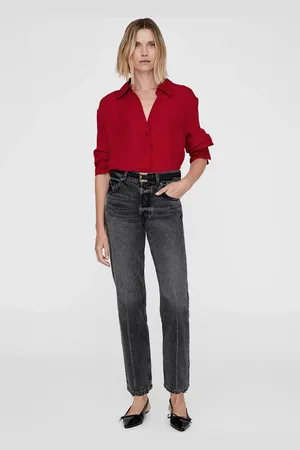 ANINE BING Bridget Shirt in Scarlet