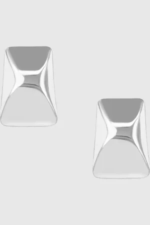 ANINE BING Curved Rectangle Earrings - One