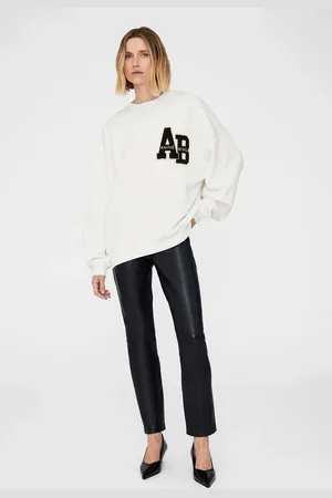 ANINE BING Miles Oversized Sweatshirt Letterman - M
