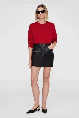 ANINE BING Steel Skirt - L