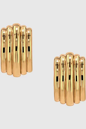 ANINE BING Chunky Ribbed Earrings - One