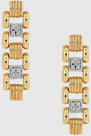 ANINE BING Brick Link Earrings - One
