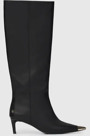 ANINE BING Tall Nina Boots With Metal Toe Cap - 36