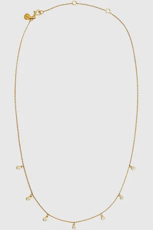 ANINE BING Diamond Droplet Necklace - One