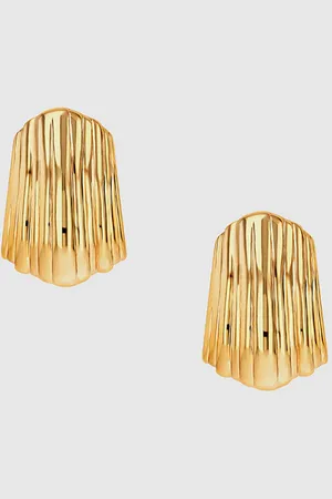 ANINE BING Ribbed Earrings - One