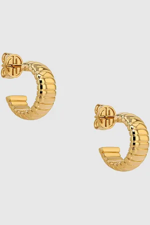 ANINE BING Small Coil Hoop Earrings - One