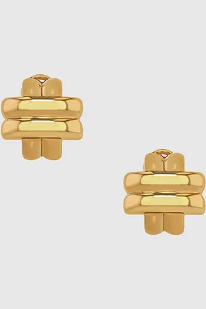 ANINE BING Double Cross Earrings - One