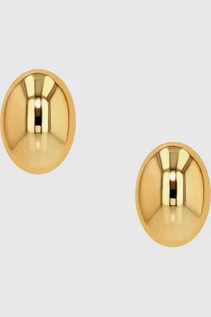 ANINE BING Large Oval Dome Earrings - One