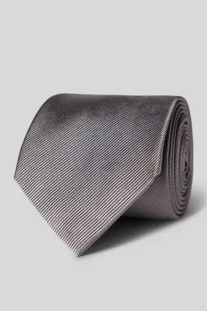 Profuomo Seidenkrawatte in unifarbenem Design (8 cm)