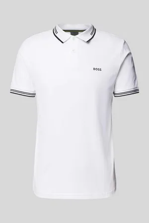 HUGO BOSS Slim Fit Poloshirt mit Label-Print Modell 