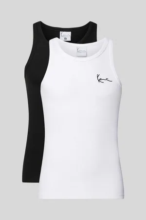 Karl Kani Tanktop mit Label-Stitching im 2er-Pack