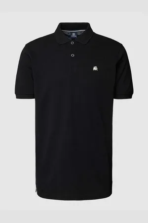 Lerros Poloshirt mit Label-Stitching