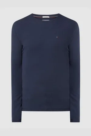 Tommy Hilfiger Slim Fit Longsleeve mit Rippenstruktur