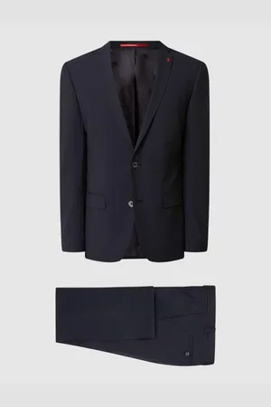 Roy Robson Slim Fit Anzug mit 2-Knopf-Sakko