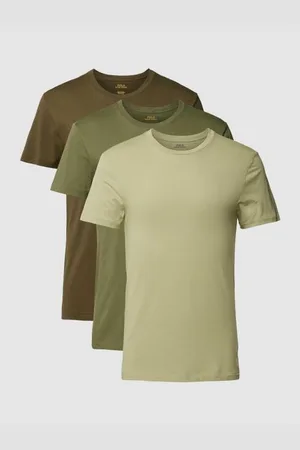Ralph Lauren T-Shirt mit Logo-Stitching im 3er-Pack