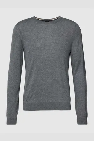 HUGO BOSS Longsleeve in melierter Optik Modell 